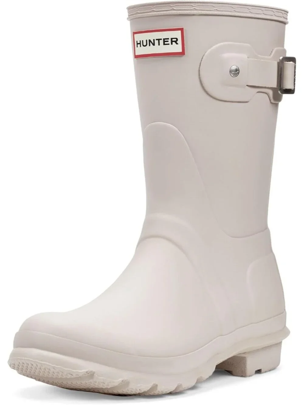 Women's Light Grey Original Short Mid Calf Cushioned Waterproof Rain Boots